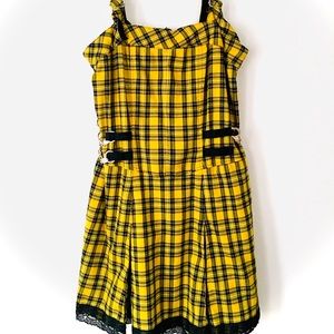 Tripp NYC by Daang Goodman yellow tartan dress XL